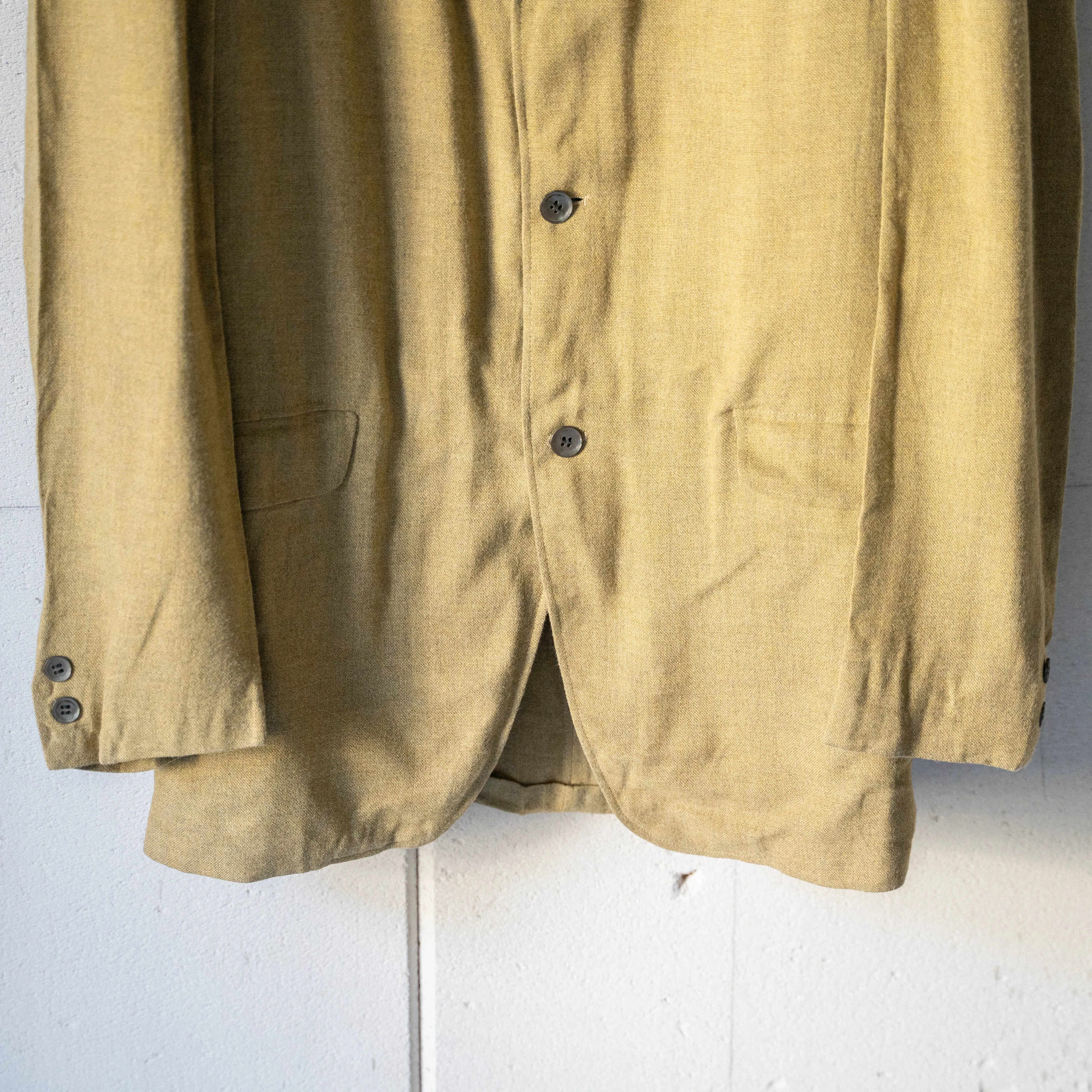 1970-80s USA mustard color tailored jacket