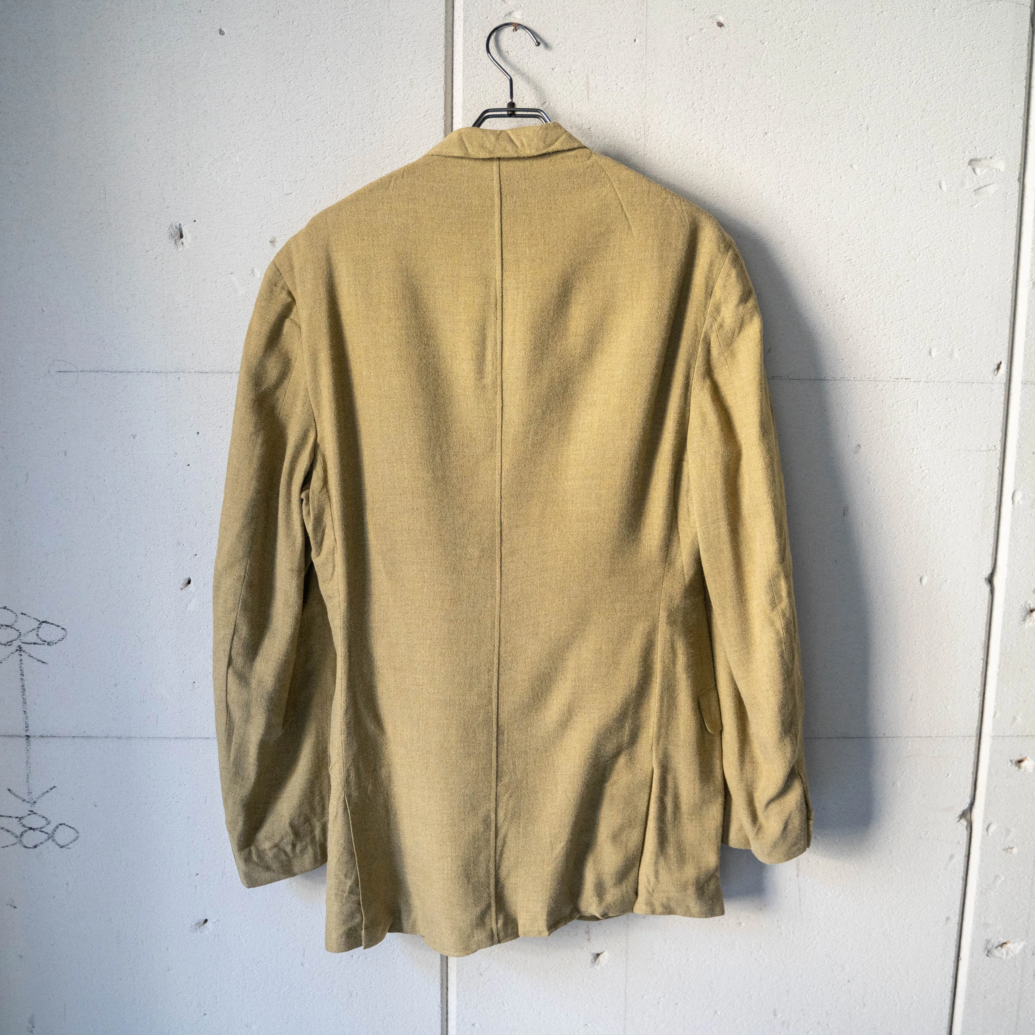 1970-80s USA mustard color tailored jacket
