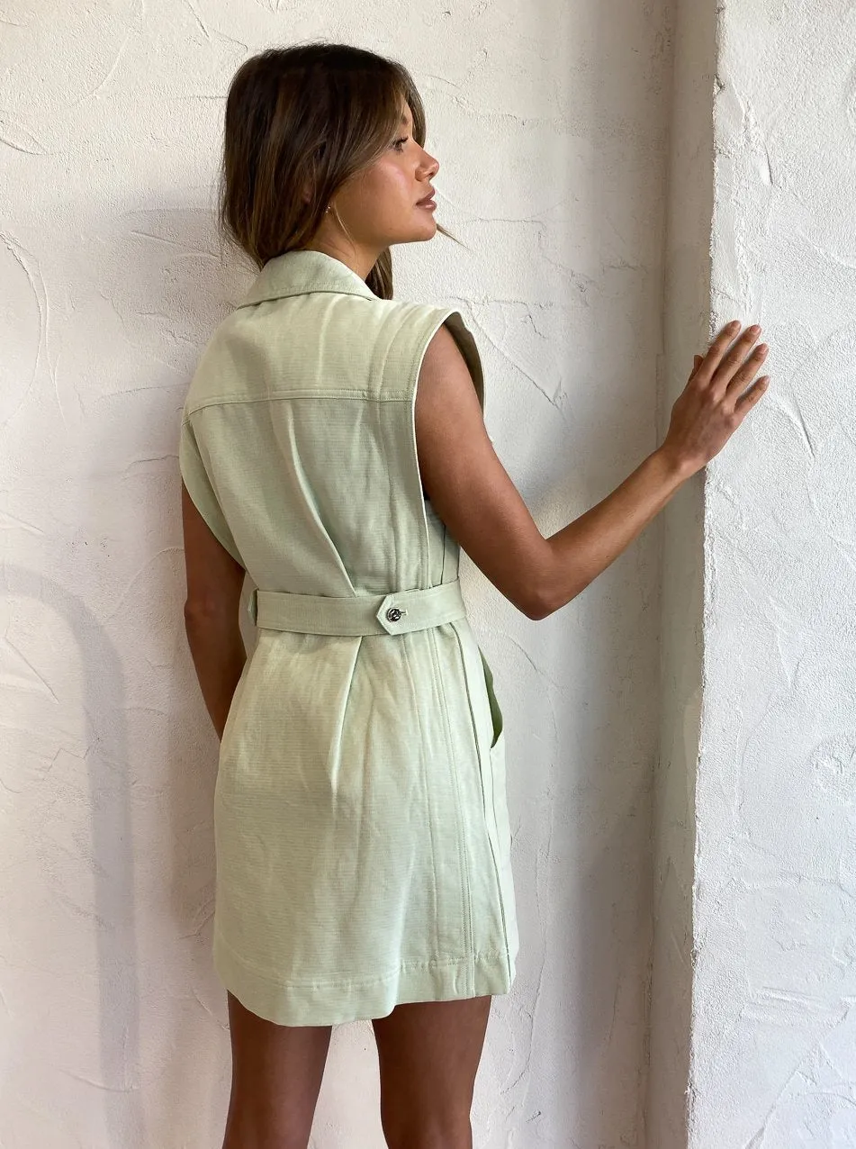 Acler Walter Dress in Iced Mint