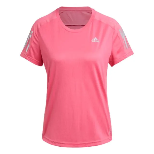 Adidas Own The Run  Women Running T-Shirt Semi Polar Pink