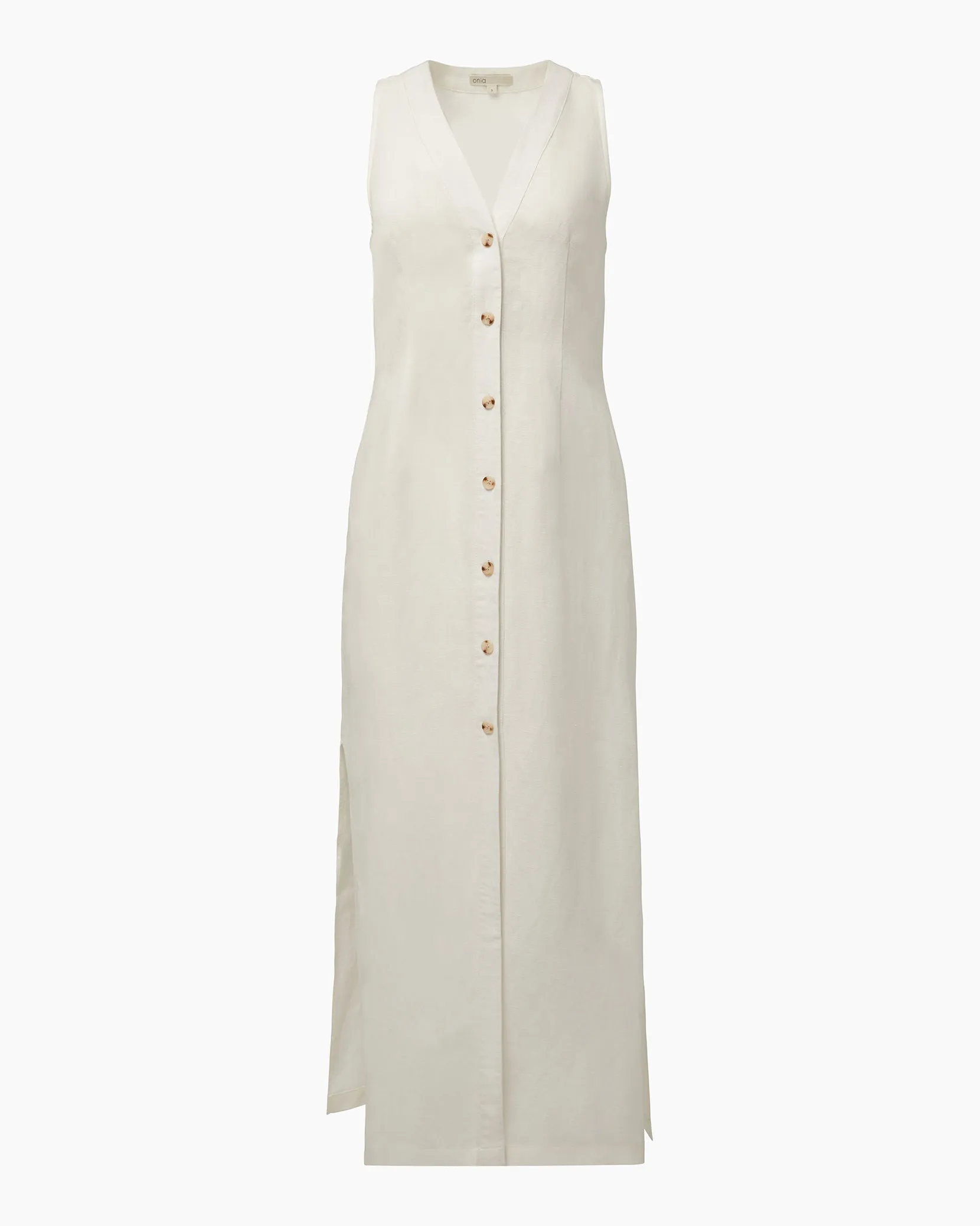 Air Linen Button Down Maxi Dress