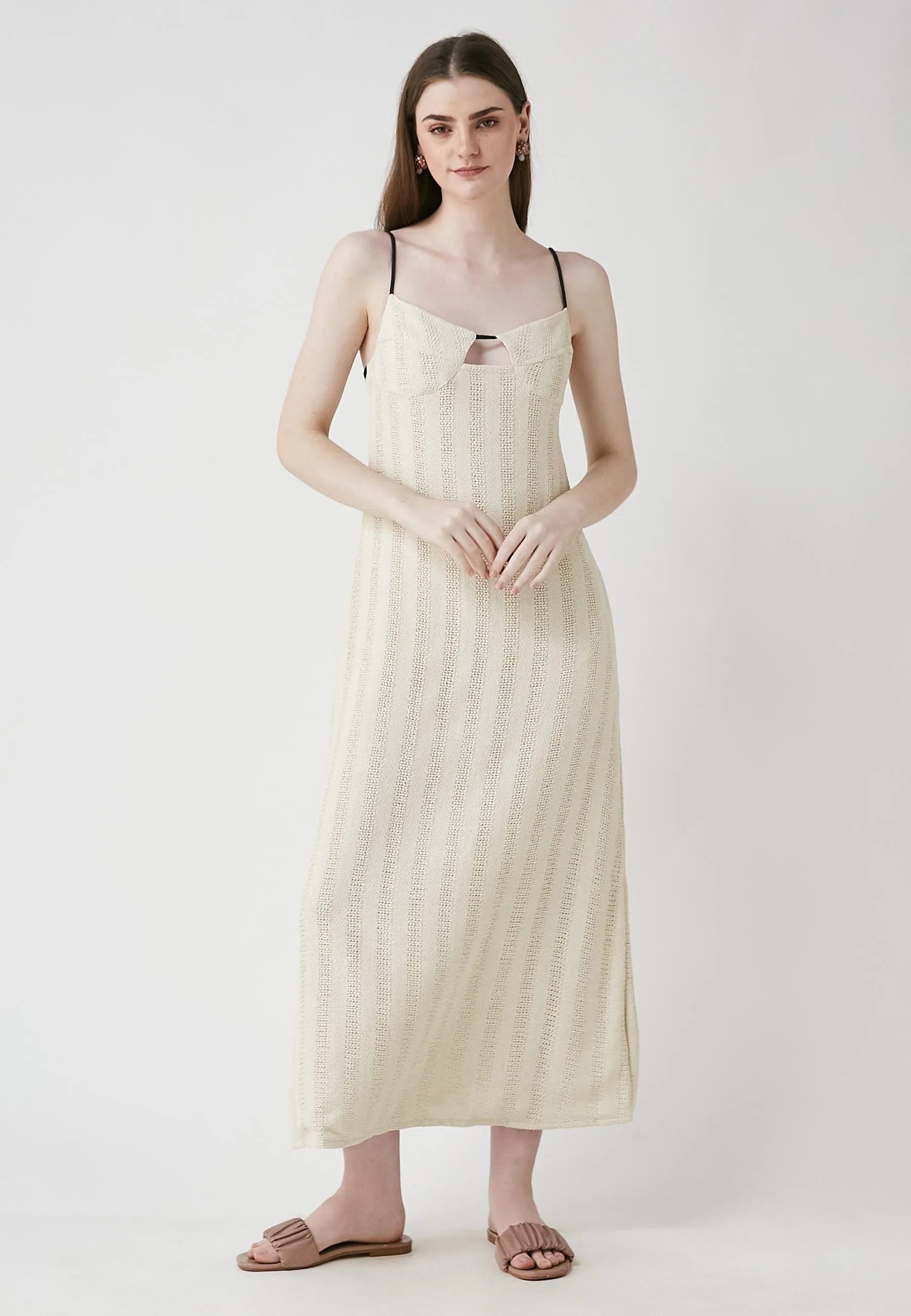 Aria Mai Beige Dress