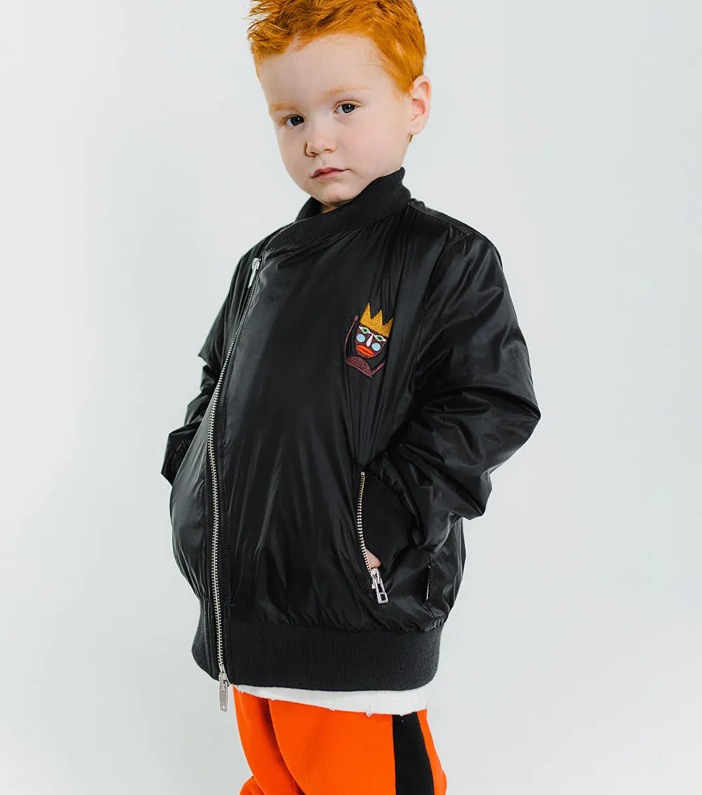 asymmetrical puffy jacket