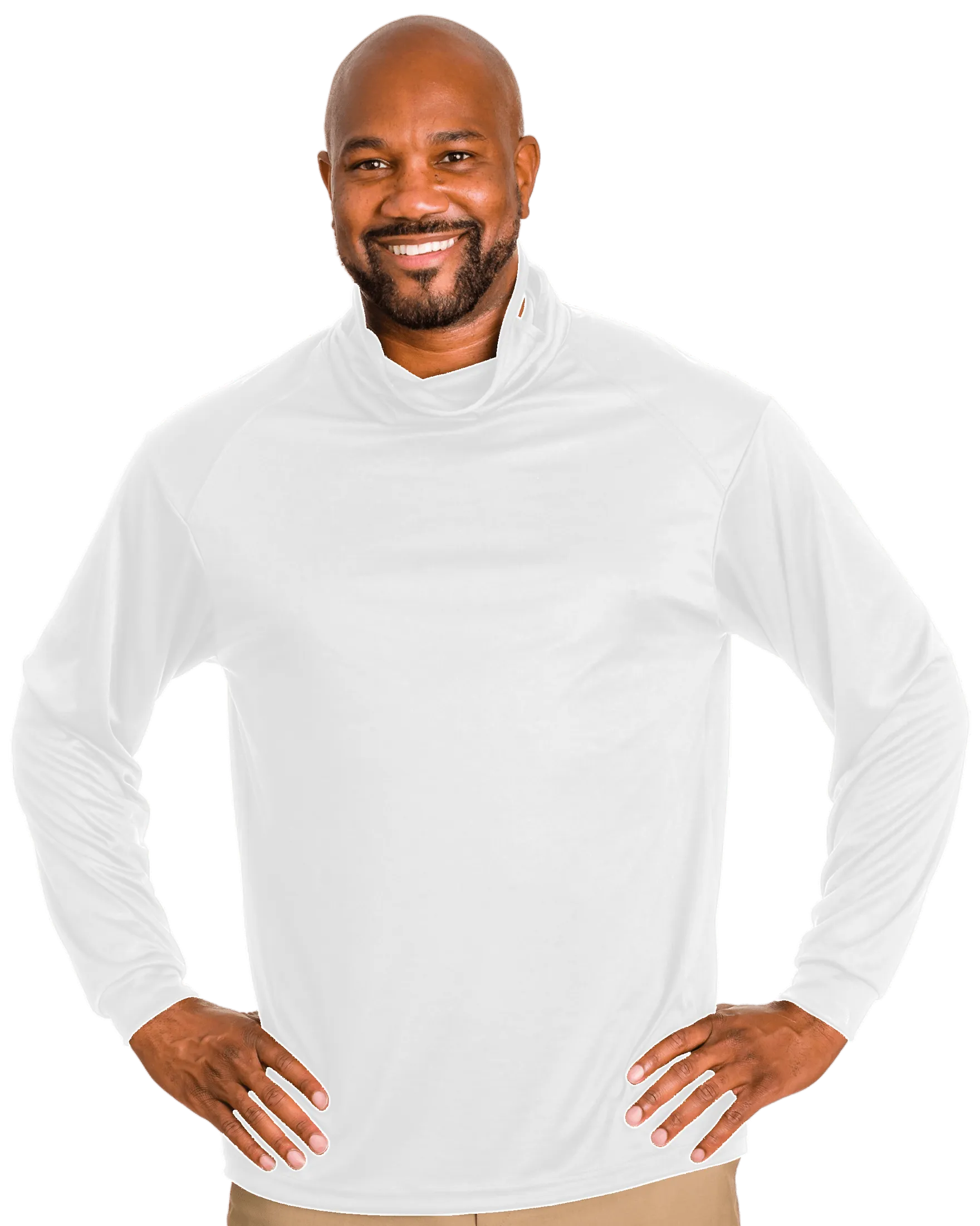 Badger Men's 2B1 Long-Sleeve Performance Tee with Mask