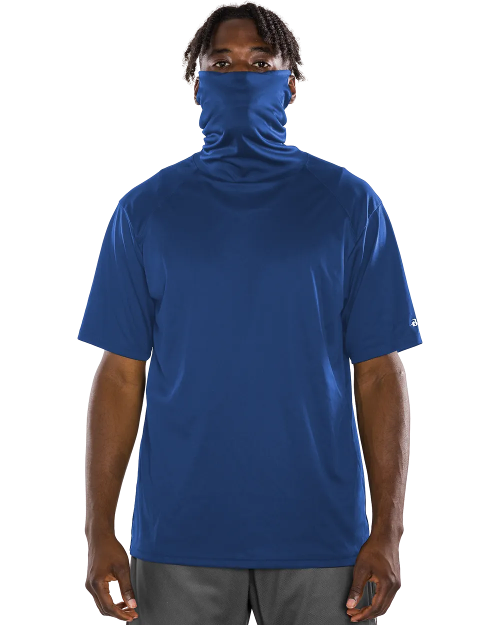 Badger Men's 2B1 Performance Tee with Mask