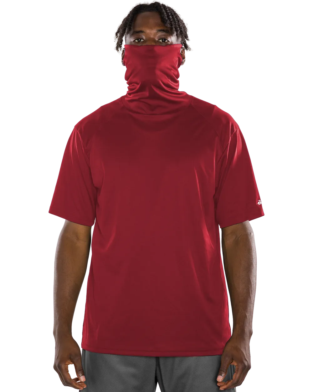 Badger Men's 2B1 Performance Tee with Mask