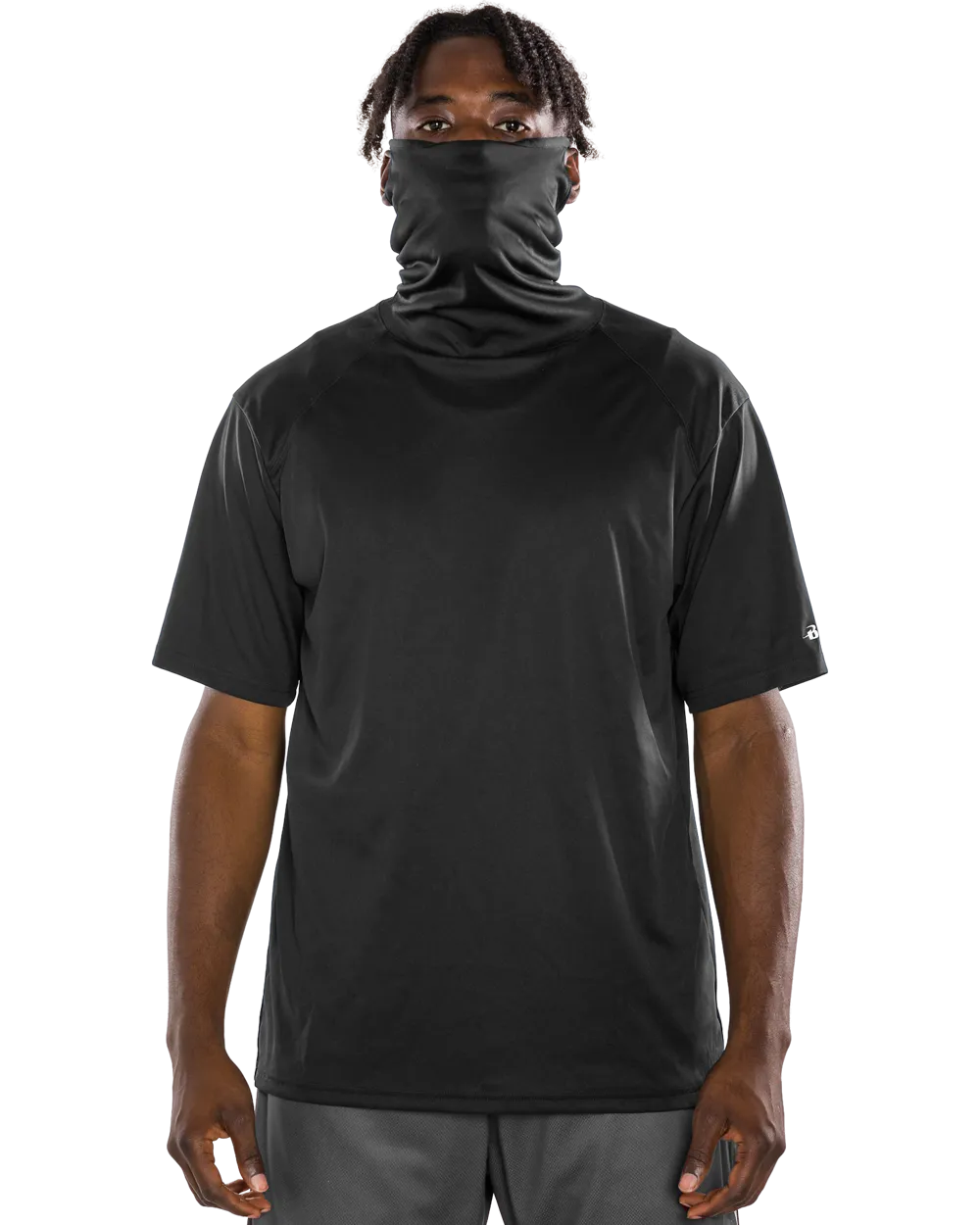 Badger Men's 2B1 Performance Tee with Mask