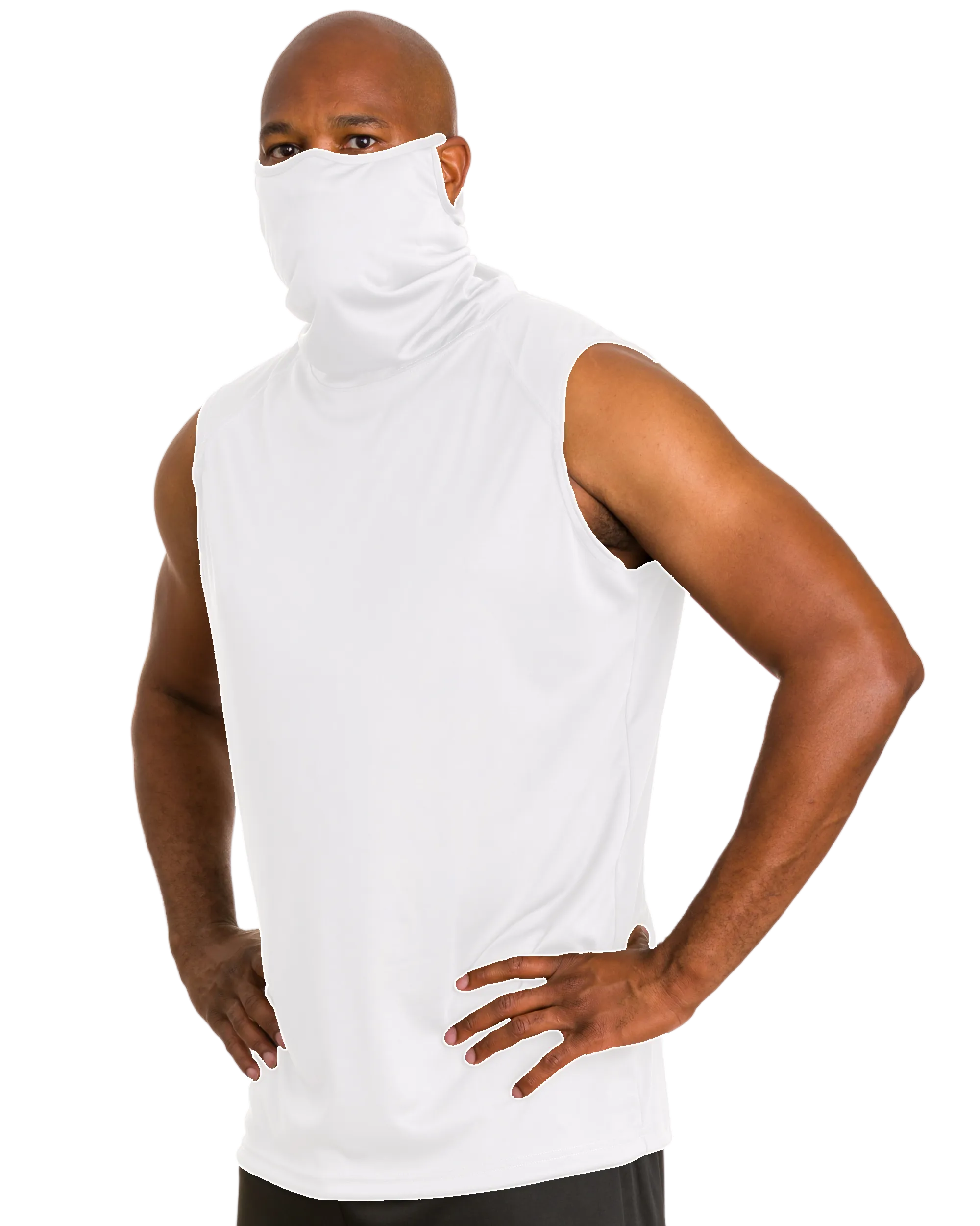Badger Men's 2B1 Sleeveless Performance Tee with Mask