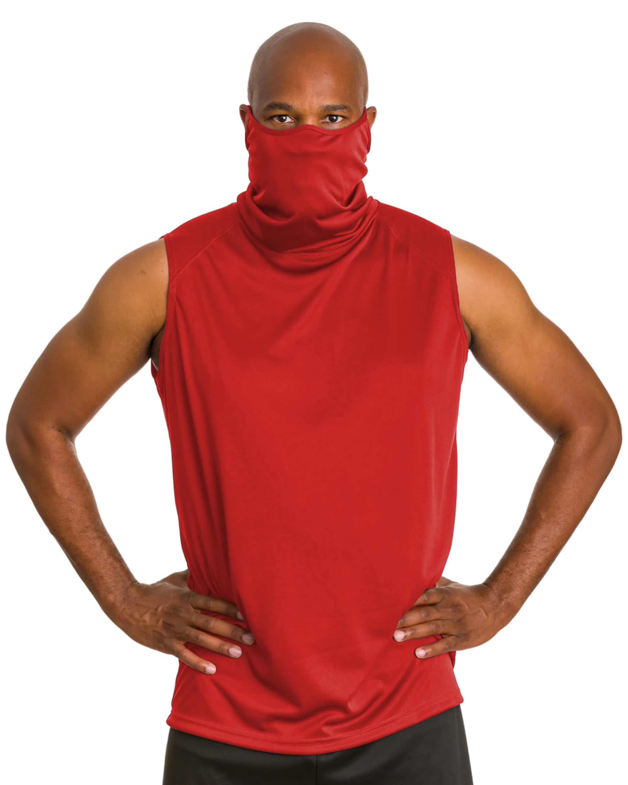 Badger Men's 2B1 Sleeveless Performance Tee with Mask