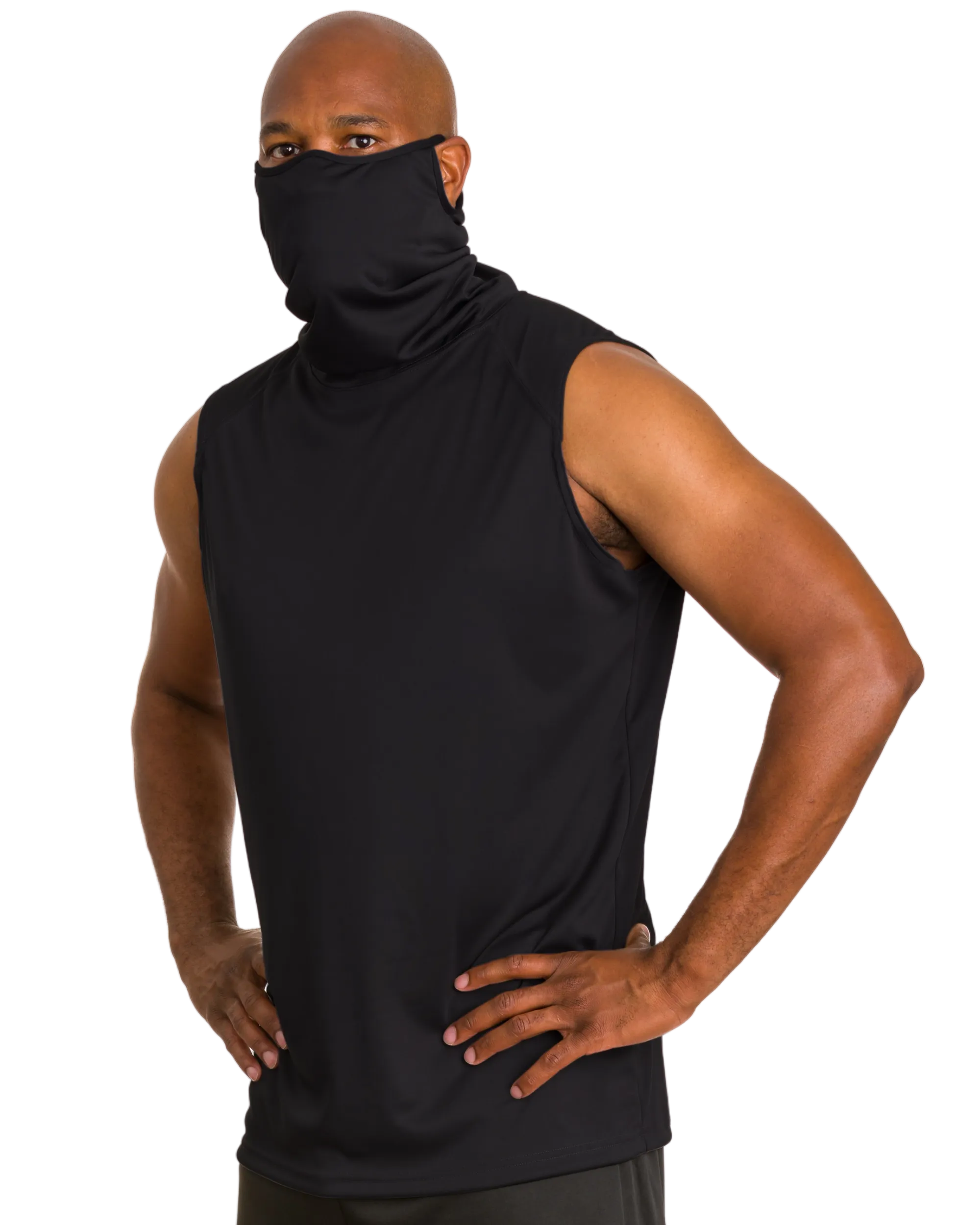 Badger Men's 2B1 Sleeveless Performance Tee with Mask