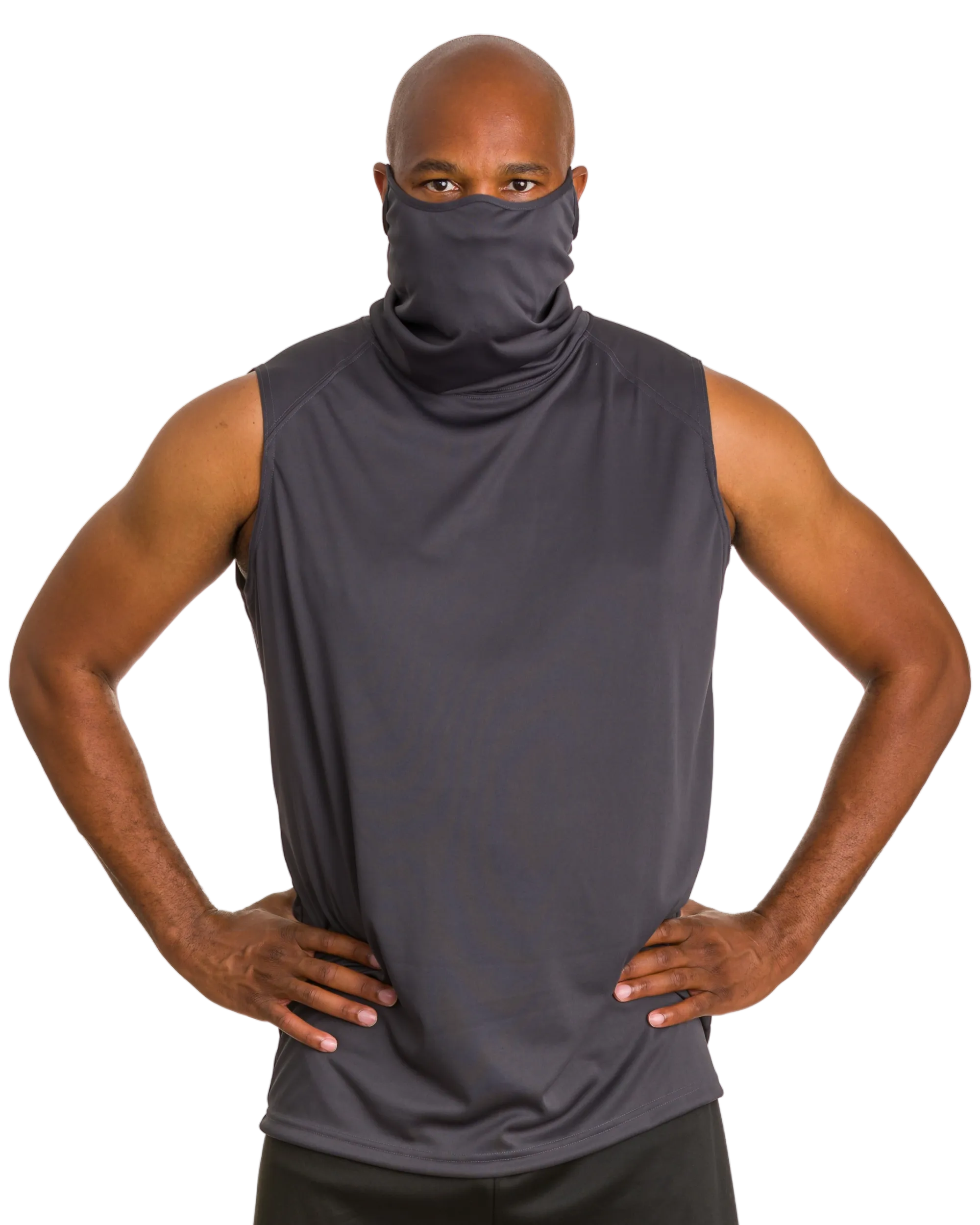 Badger Men's 2B1 Sleeveless Performance Tee with Mask