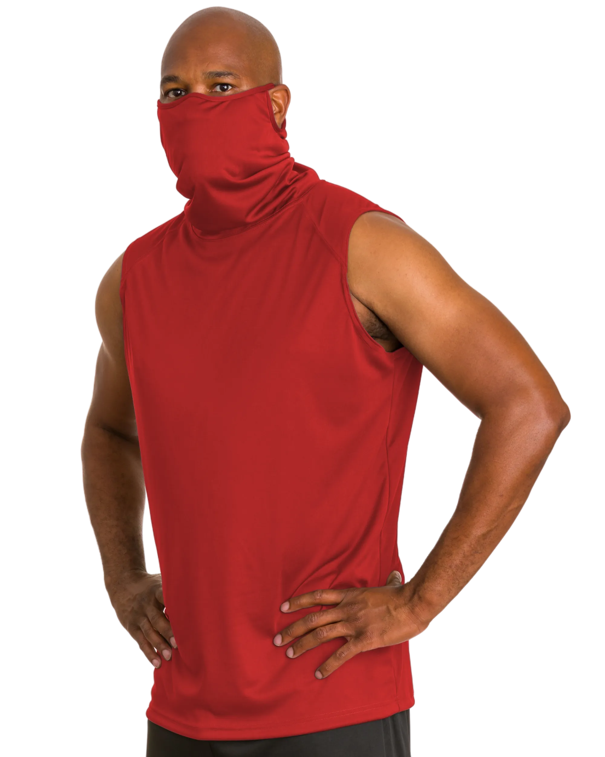 Badger Men's 2B1 Sleeveless Performance Tee with Mask