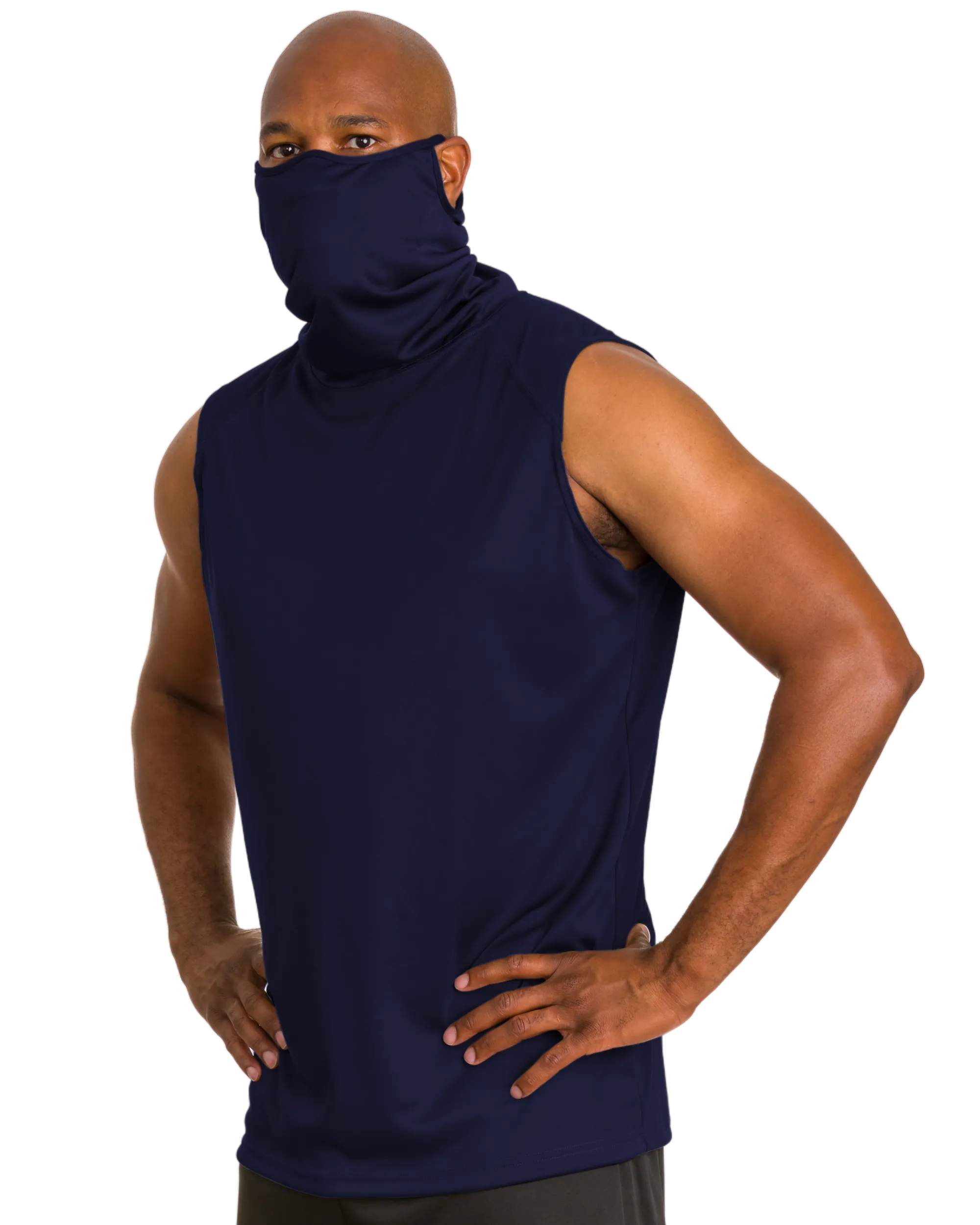 Badger Men's 2B1 Sleeveless Performance Tee with Mask