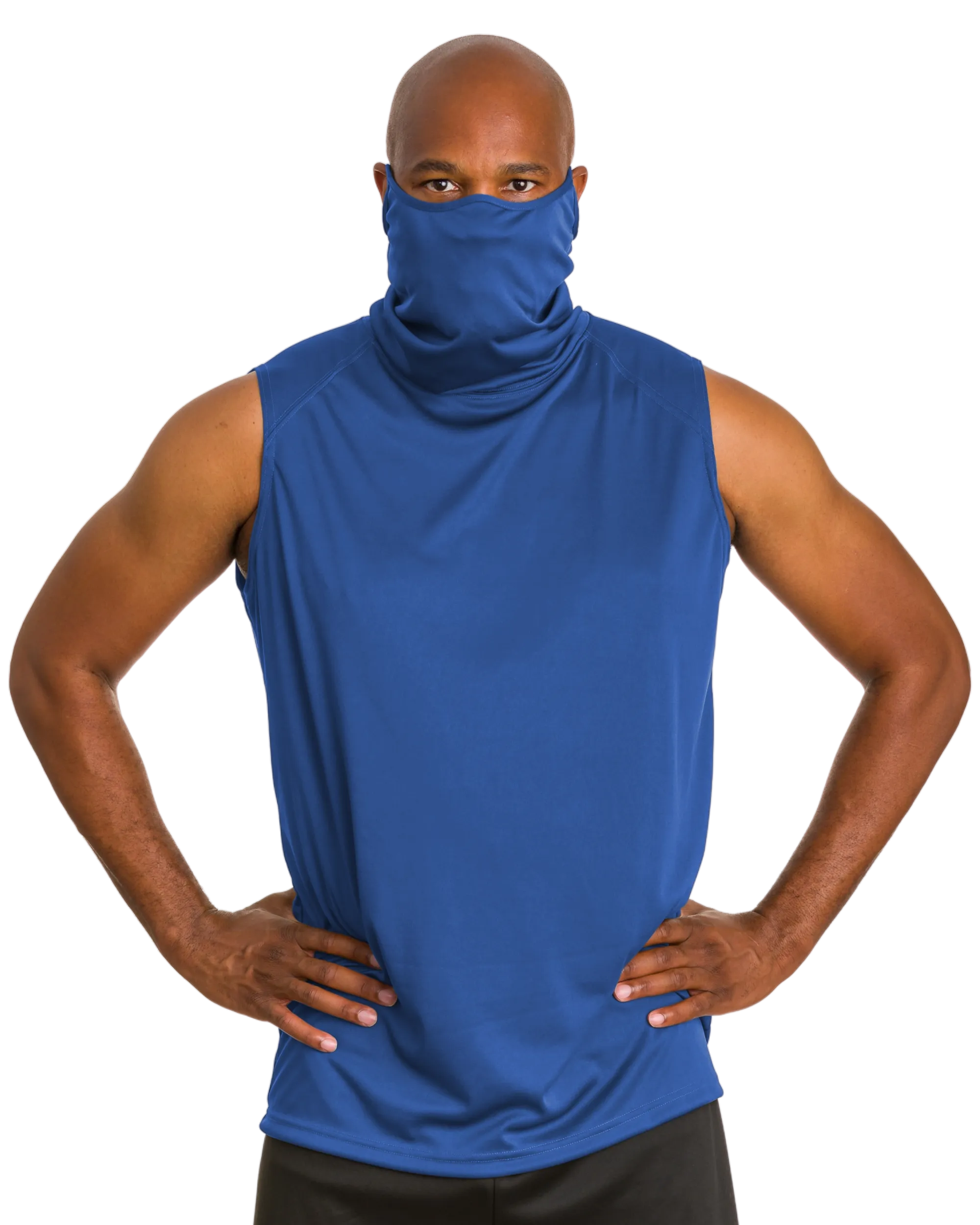 Badger Men's 2B1 Sleeveless Performance Tee with Mask