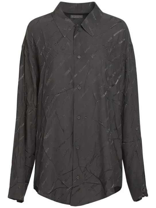Balenciaga   Logomania jacquard shirt 