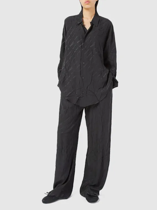 Balenciaga   Logomania jacquard shirt 