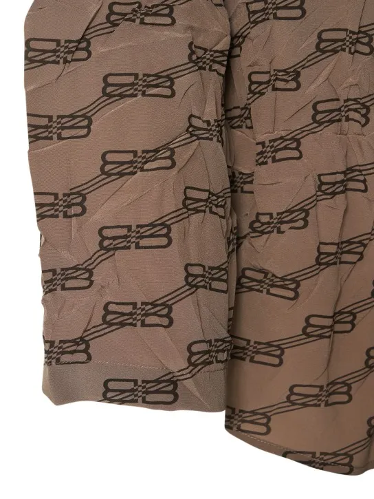 Balenciaga   Monogram Logo printed  pajama shirt 