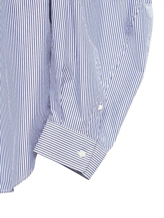 Balenciaga   Twisted sleeve cotton poplin shirt 