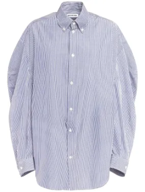 Balenciaga   Twisted sleeve cotton poplin shirt 