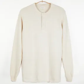 Bandhu Henley Flat Knit Sweater Kora
