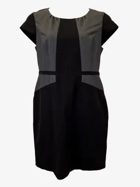 Basque Smart Tailored Office Midi Dress Size 14