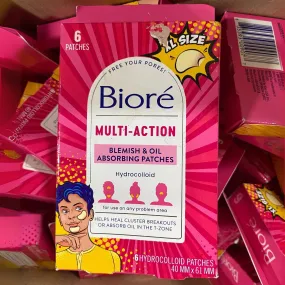 Biore Multi-Action Blemish & oil Absorbing Patches Hydrocolloid (50 Pcs Lot)