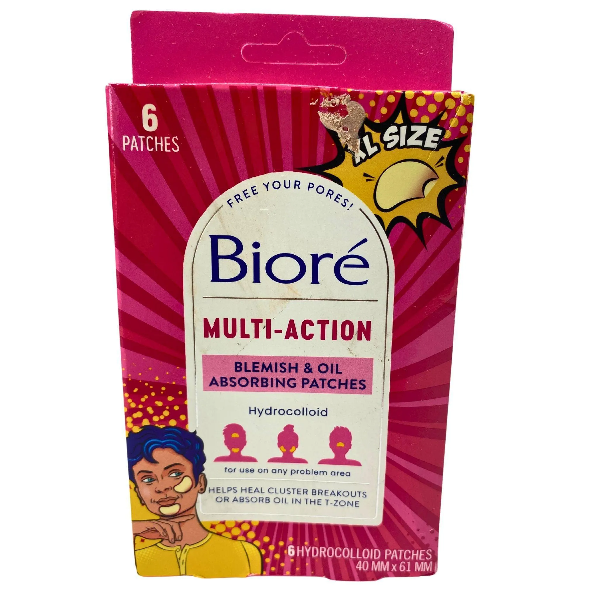 Biore Multi-Action Blemish & oil Absorbing Patches Hydrocolloid (50 Pcs Lot)