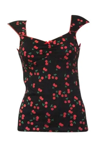 Black Cherry Rockabilly Top