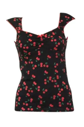 Black Cherry Rockabilly Top