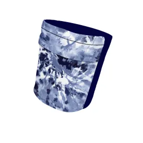 Blue Marble and Navy Wicking Armband 6.22" Height