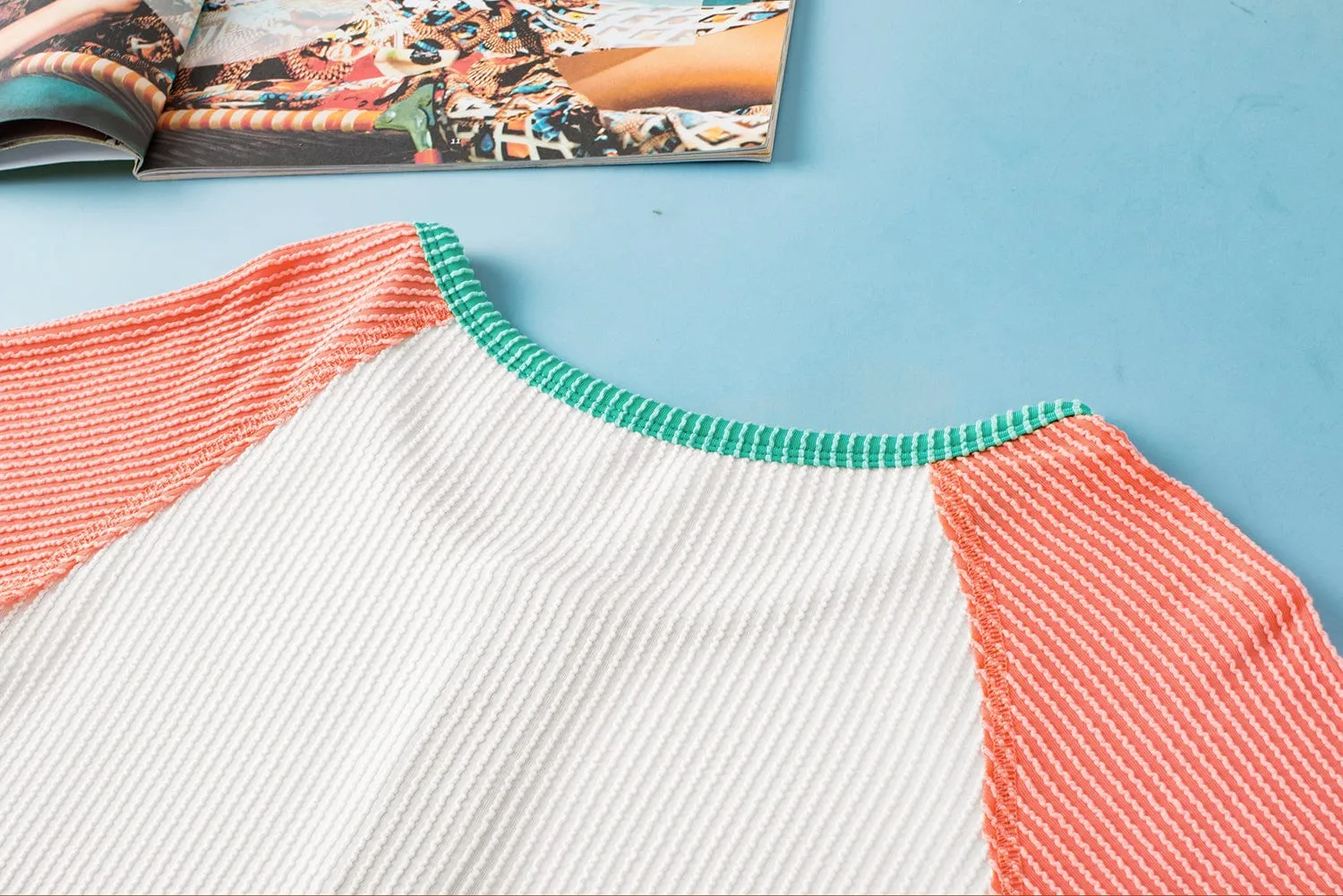Button Down Ribbed Henley
