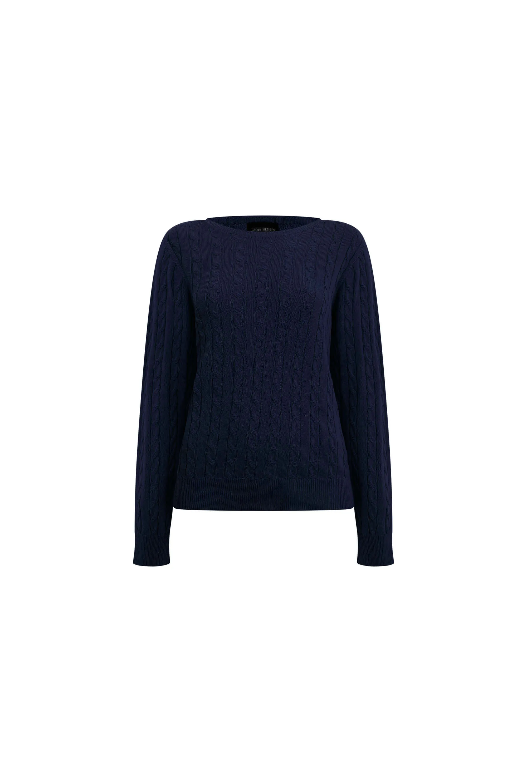 Cable Knit Jumper Navy