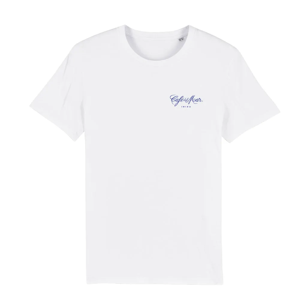 Café del Mar 20th Anniversary Logo Front And Back Print Men's Organic T-Shirt