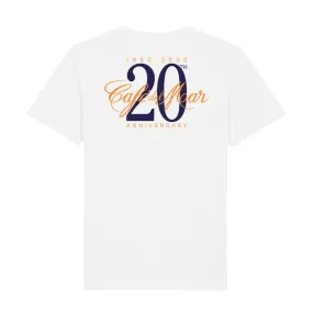 Café del Mar 20th Anniversary Logo Front And Back Print Men's Organic T-Shirt