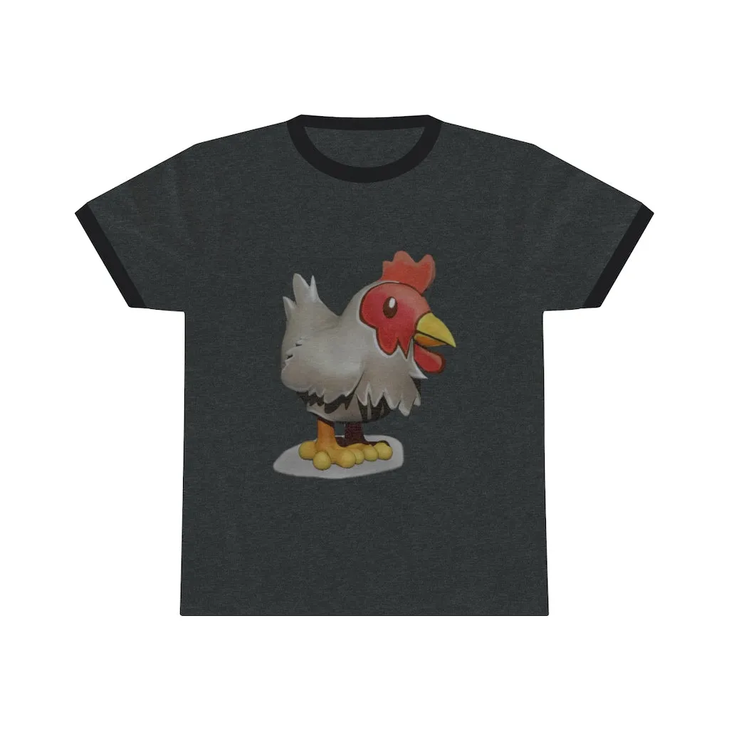 Chicken Unisex Ringer Tee