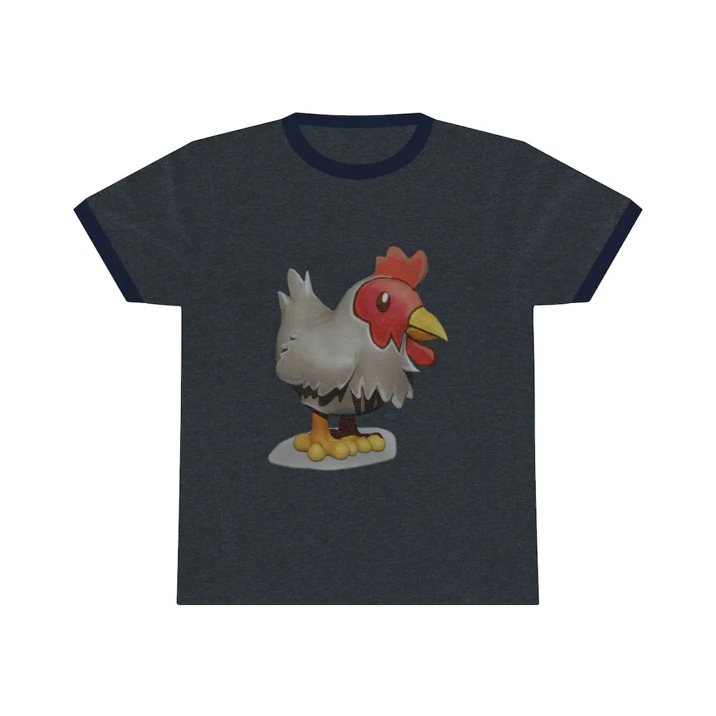 Chicken Unisex Ringer Tee
