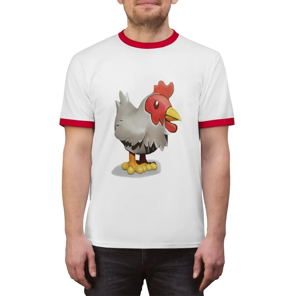 Chicken Unisex Ringer Tee