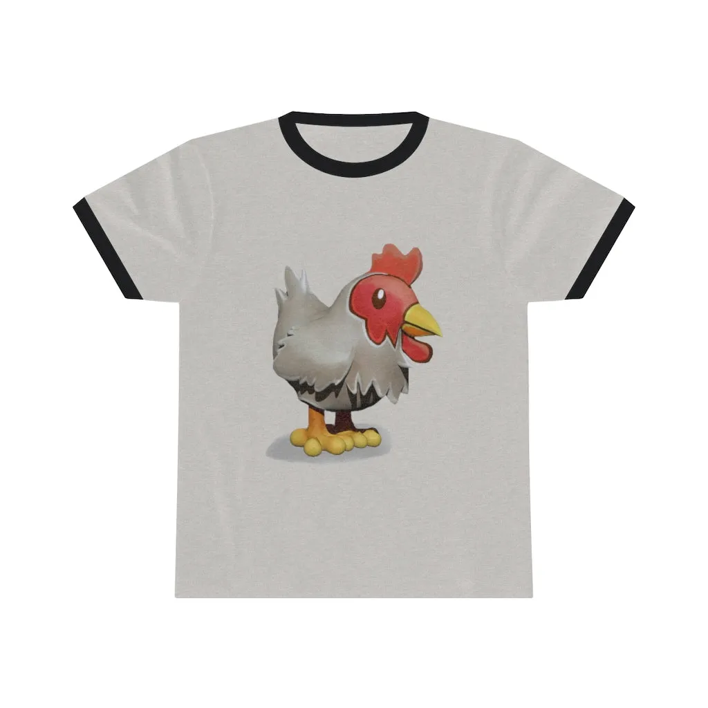 Chicken Unisex Ringer Tee