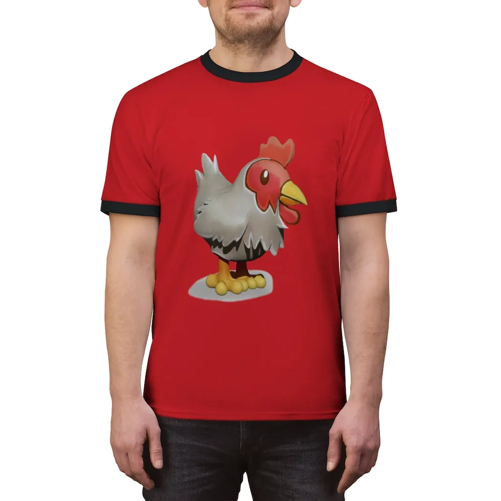 Chicken Unisex Ringer Tee