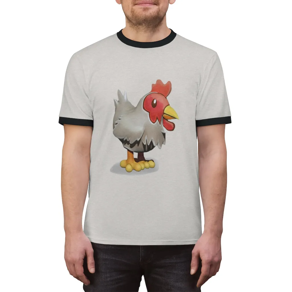 Chicken Unisex Ringer Tee