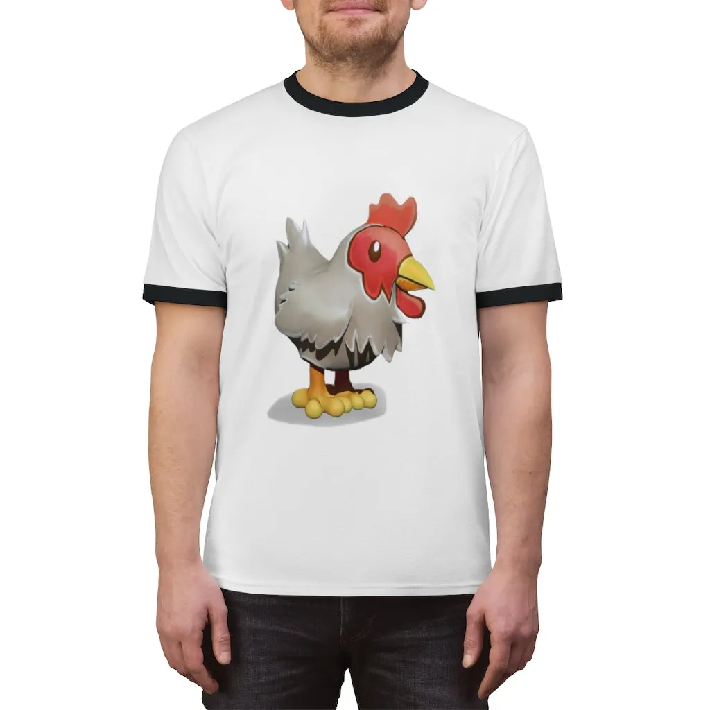 Chicken Unisex Ringer Tee