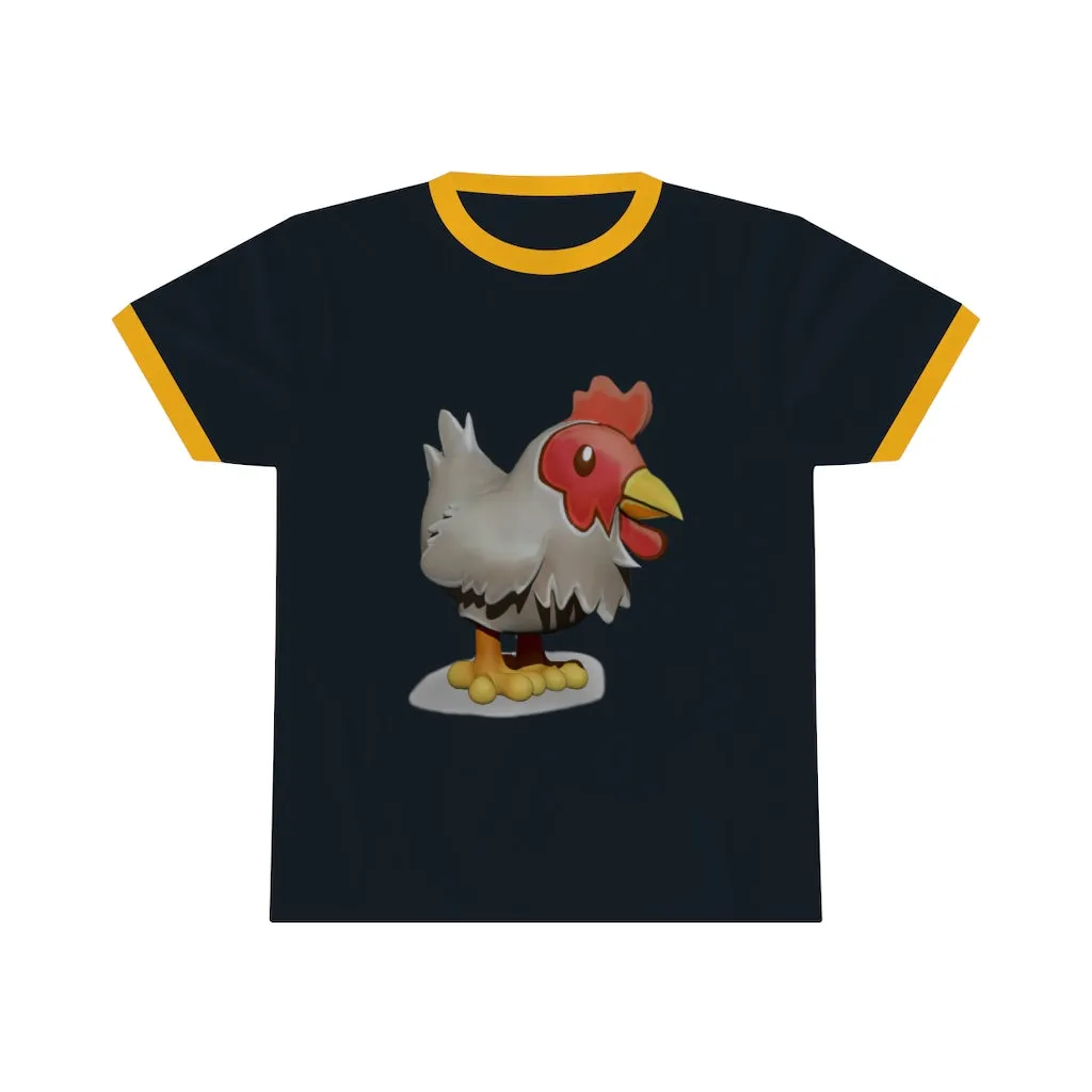 Chicken Unisex Ringer Tee