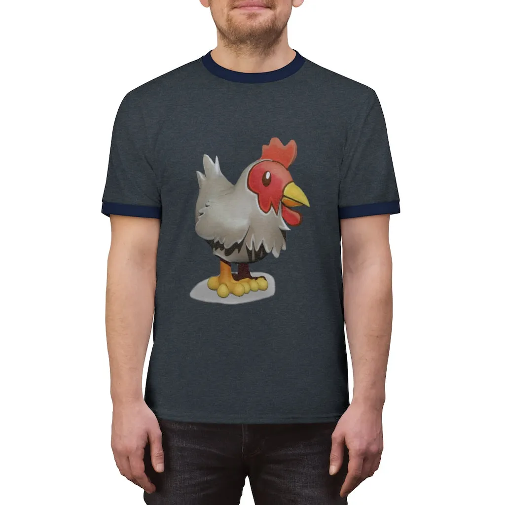 Chicken Unisex Ringer Tee