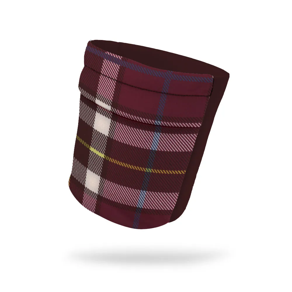 Crimson Plaid Wicking Armband 6.22" Height