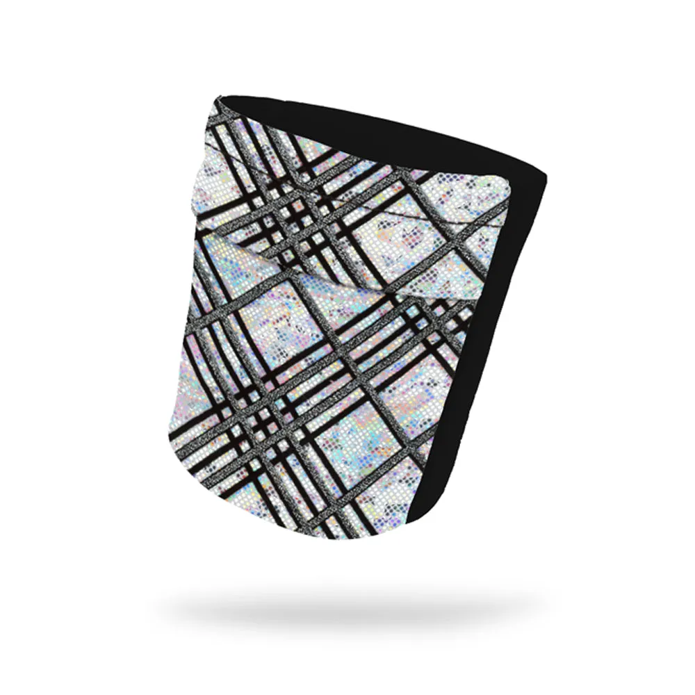 Crisscross Silver Shimmer Wicking Armband 6.22" Height