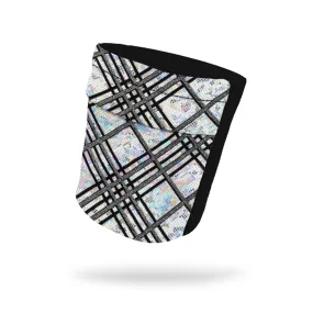 Crisscross Silver Shimmer Wicking Armband 6.22" Height