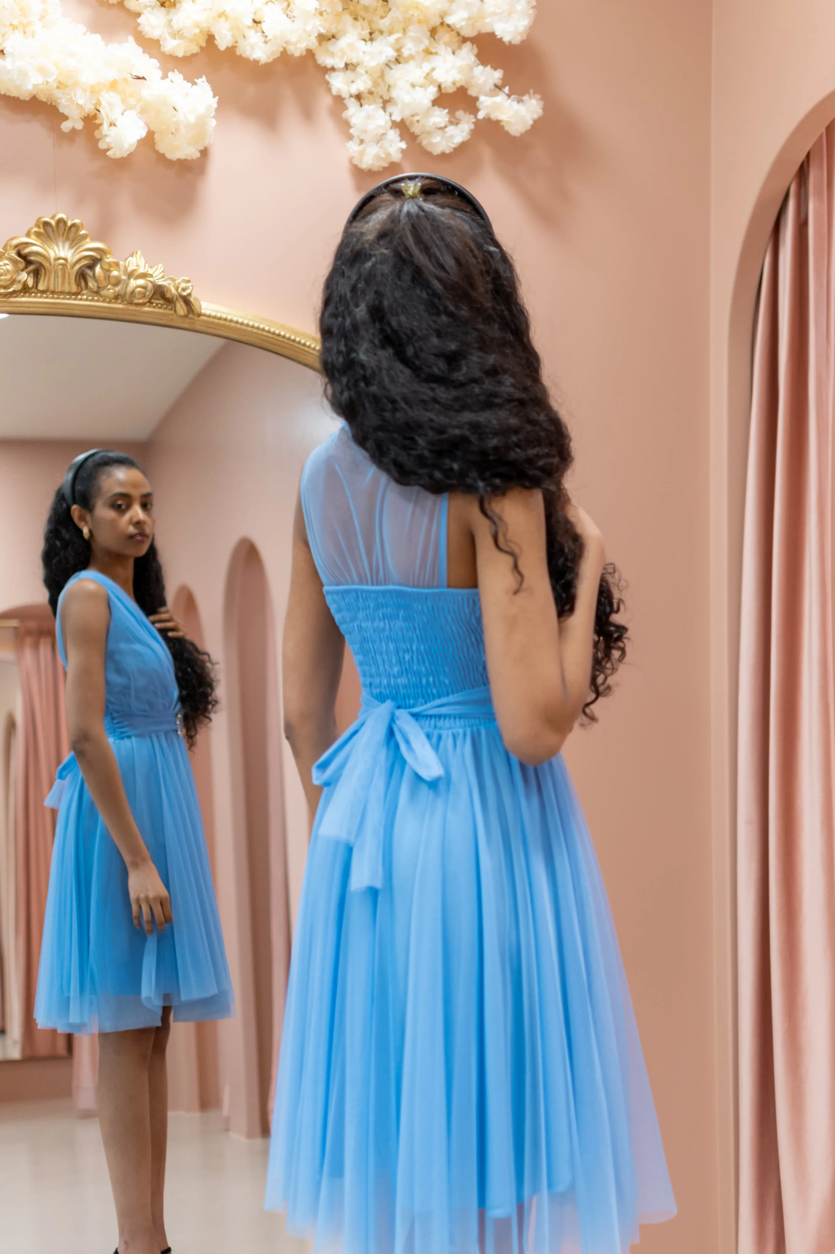 Cutie Sparkle Dress - Pastel Blue