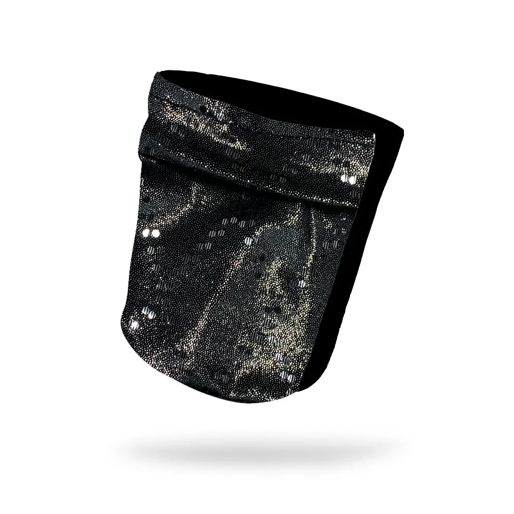 Dark Silver Shimmer Wicking Armband 6.22" Height