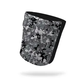 Digital Camo Gray and Black Wicking Armband 6.22" Height