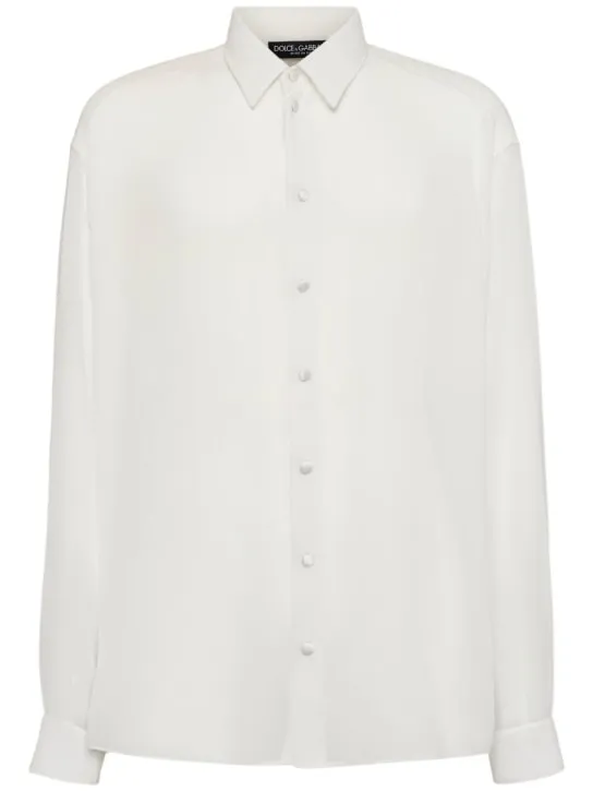 Dolce&amp;Gabbana   Silk georgette long sleeves shirt 